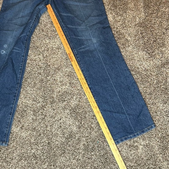 BABY PHAT Woman’s Size 13 Jeans Blue Wide Leg 33x31 Y2K Cat Logo - Picture 12 of 16